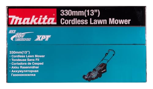 Makita DLM330RM Akku-Rasenmäher 18V / 4,0 Ah, 1 Akku + Ladegerät, Petrol