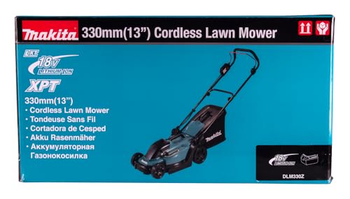 Makita DLM330RM Akku-Rasenmäher 18V / 4,0 Ah, 1 Akku + Ladegerät, Petrol