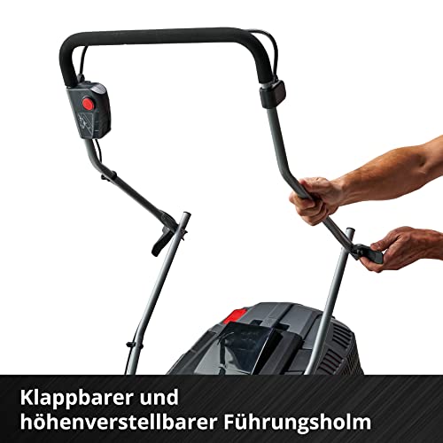 Einhell Akku-Rasenmäher GE-CM 43 Li M Kit Power X-Change (36V, 43 cm Schnittbreite, bis 600 m², Brushless, Mulch-Kit, 63L Fangkorb, 25-75 mm Schnitthöhe, inkl. 2x 4,0Ah + 2x Ladegerät)
