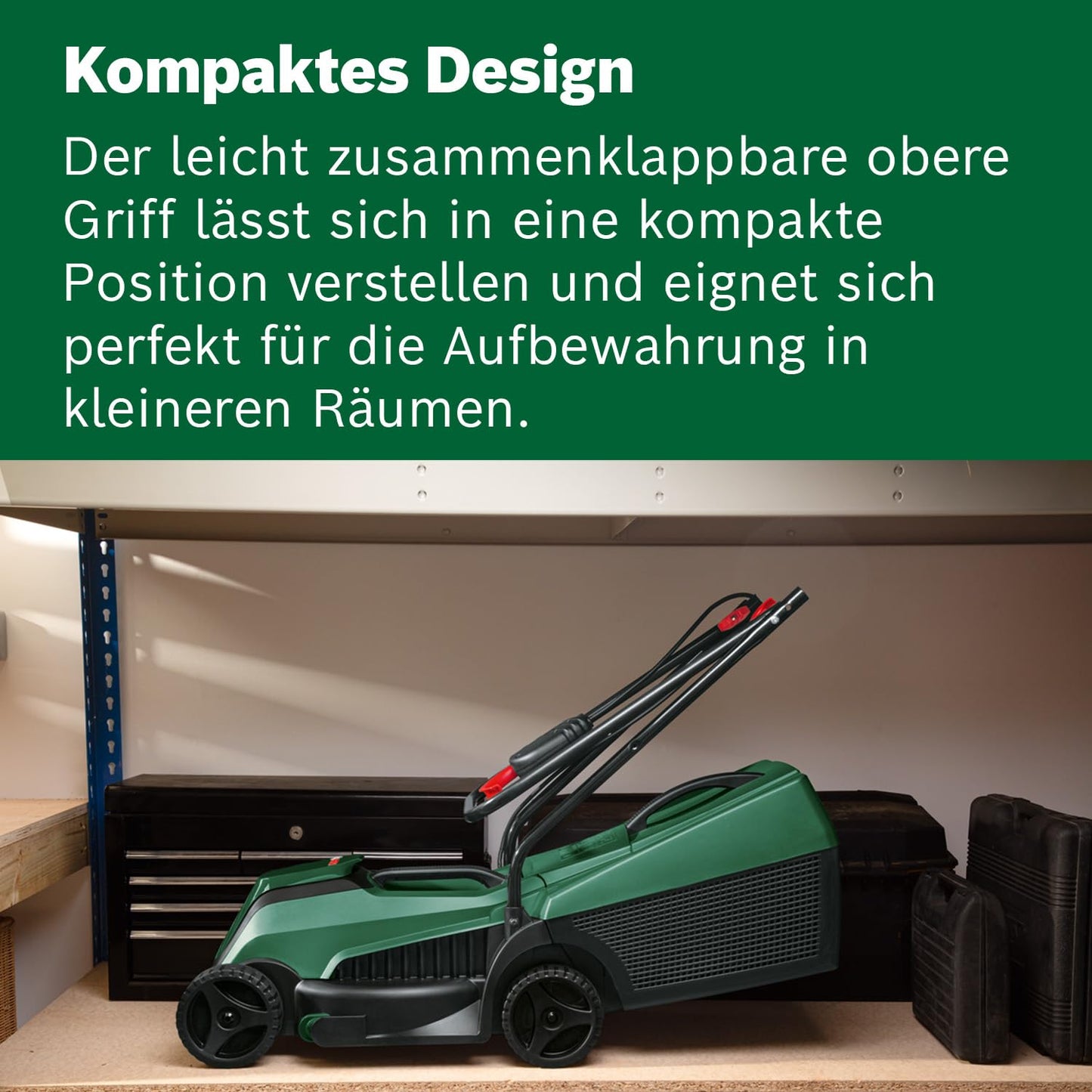Bosch CityMower 18V-32-300 Cordless Lawnmower (18 Volt, 1 x 4.0 Ah Battery, Cutting Width: 32 cm, Lawns up to 300 m², in Box)