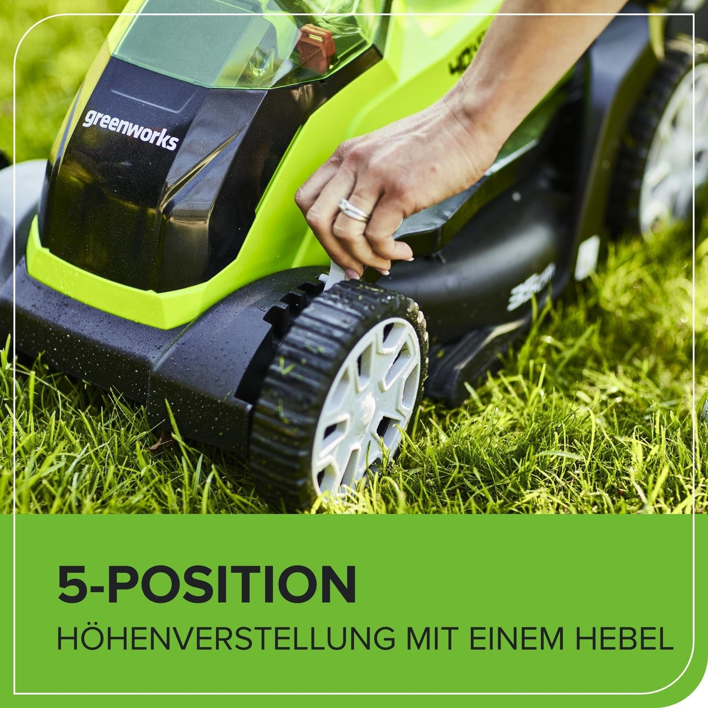 Greenworks 40V Kabelloser Akku Rasenmäher für Flächen bis zu 400 m², 35 cm Schnittbreite G40LM35K2X, 40-Liter-Sack PLUS zwei 40 V 2Ah-Akkus und Ladegerät, 3 Jahre Garantie