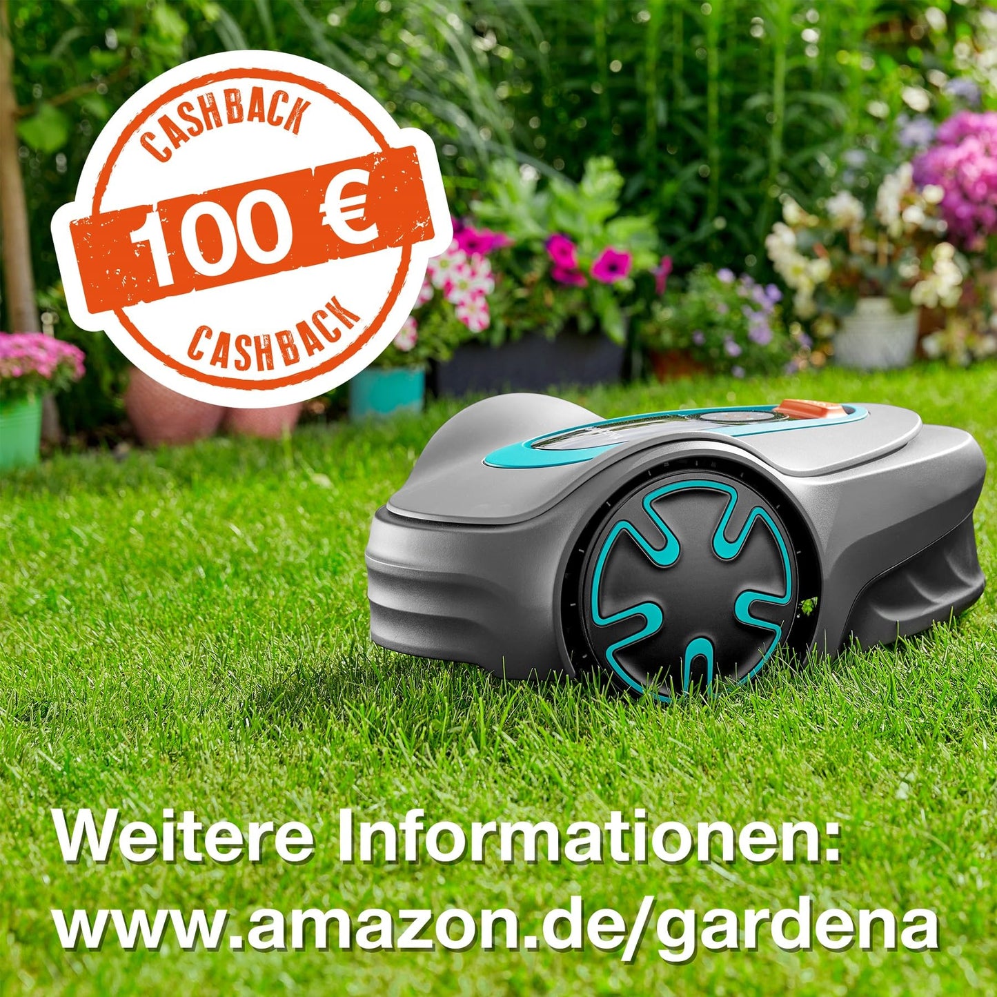 Gardena Sileno minimo Robotic Lawnmower 250 m²: Intelligent Lawnmower with Optimal Connectivity, Programmable with Gardena Bluetooth App, DE Version (15201–20)