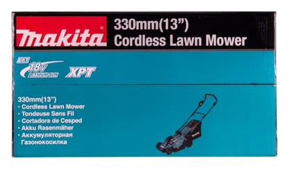 Makita DLM330RM Akku-Rasenmäher 18V / 4,0 Ah, 1 Akku + Ladegerät, Petrol
