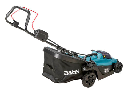 Makita DLM330RM Akku-Rasenmäher 18V / 4,0 Ah, 1 Akku + Ladegerät, Petrol