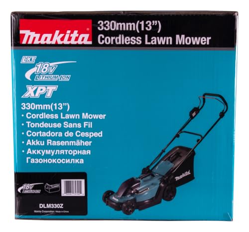 Makita DLM330RM Akku-Rasenmäher 18V / 4,0 Ah, 1 Akku + Ladegerät, Petrol