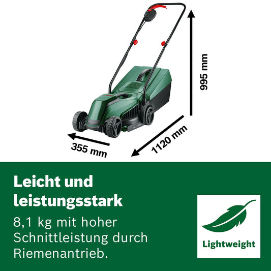 Bosch CityMower 18V-32-300 Cordless Lawnmower (18 Volt, 1 x 4.0 Ah Battery, Cutting Width: 32 cm, Lawns up to 300 m², in Box)