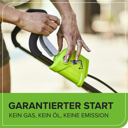Greenworks 40V Kabelloser Akku Rasenmäher für Flächen bis zu 400 m², 35 cm Schnittbreite G40LM35K2X, 40-Liter-Sack PLUS zwei 40 V 2Ah-Akkus und Ladegerät, 3 Jahre Garantie