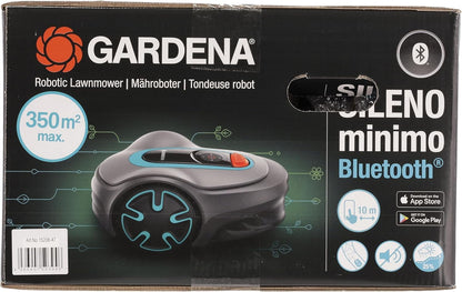 Gardena Sileno minimo Robotic Lawnmower 250 m²: Intelligent Lawnmower with Optimal Connectivity, Programmable with Gardena Bluetooth App, DE Version (15201–20)