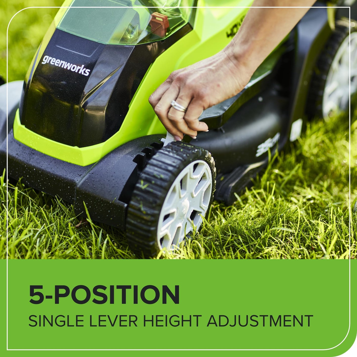 Greenworks 40V Kabelloser Akku Rasenmäher für Flächen bis zu 400 m², 35 cm Schnittbreite G40LM35K2X, 40-Liter-Sack PLUS zwei 40 V 2Ah-Akkus und Ladegerät, 3 Jahre Garantie