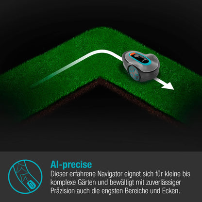 Gardena Sileno minimo Robotic Lawnmower 250 m²: Intelligent Lawnmower with Optimal Connectivity, Programmable with Gardena Bluetooth App, DE Version (15201–20)